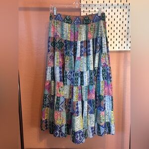 Vintage patchwork skirt 100% cotton